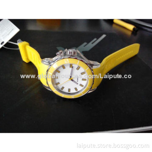 LED Watch Made of Silicone Band Material